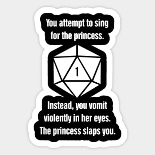 Princess | d20 Roleplaying Game Scenario | Board Game Sticker